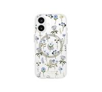 Coque pour iPhone 16 Motif Precious Bloom Compatible MagSafe Blanc