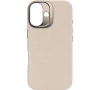 Coque pour iPhone 16 Plus Antichocs en Cuir Compatible MagSafe Beige