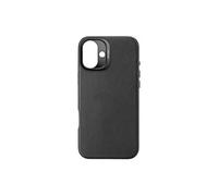 Coque pour iPhone 16 Plus Antichocs en Cuir Compatible MagSafe Noir