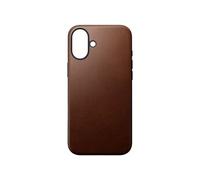 Coque pour iPhone 16 Plus Compatible MagSafe Antichocs en Cuir Marron