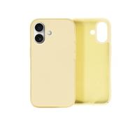 Coque pour iPhone 16 Plus Semi-rigide Soft-touch Anti-traces Jaune
