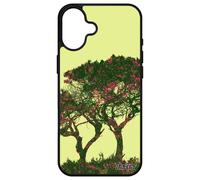 Coque Pour Iphone 16+ Plus Silicone Arbres Case Unique Feuilles Ecolo Nature Smartphone 256 Go Peinture Paysage Noir Ecologie Apple
