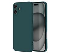 Coque pour iPhone 16 Plus Silicone Finition Mate Soft Touch Vert foncé