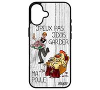 Coque Pour Iphone 16+ Plus Silicone Humour J'peux Pas J'dois Garder Ma Poule Animaux Jpeux Housse Texte Maman Je Bande Dessinée Tpu Apple