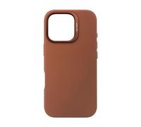 Coque pour iPhone 16 Pro Antichocs en Cuir Compatible MagSafe DecodedMarron clair