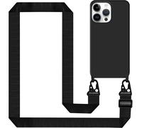 Coque Pour Iphone 16 Pro Avec Cordon, Étui Silicone Liquide Avec Portable Sangle Réglable Bandouilière Lanyard Collier Chaîne Stylée Laniere Coque Téléphone Iphone 16 Pro Case, Noi[SHJ41906791]