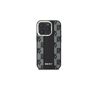 Coque pour iPhone 16 Pro Compatible MagSafe Motif à Carreaux Ultra-Chic Noir