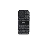 Coque pour iPhone 16 Pro Edition Repeat Pattern Tonal Stripe avec Logo Métallisé Noir