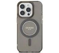 Coque pour iPhone 16 Pro - Guess IML Strass MagSafe (GUHMP16LPFTDTEK) - Noir G