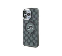 CG Mobile Karl Lagerfeld KLHMP16LHMCKMHK Coque pour iPhone 16 Pro 6,3" Noir IML Monogramme Tête Karl & Choupette