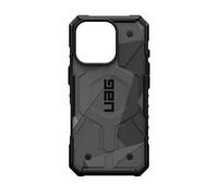 URBAN ARMOR GEAR Pathfinder MS Housse compatible Apple iPhone 16 Pro Case (chargement sans fil / rechargement magnétique compatible, Protection contre les chutes) geo camo