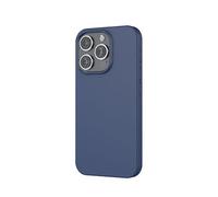 Coque pour iPhone 16 Pro MagSafe Silicone Oléophobe et Anti-rayures MW Bleu