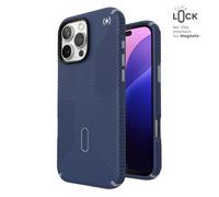 Speck Presidio2 Grip ClickLock & MagSafe - Étui pour iPhone 16 Pro Max (bleu côtier / gris poussière / blanc)