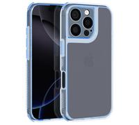 Coque pour iPhone 16 Pro Max Coins Antichoc Bumper Bleu Clair