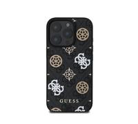 Coque pour iPhone 16 Pro Max Compatible MagSafe Édition 4G Peony Ultra-Chic Noir