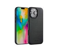 Coque pour iPhone 16 Pro Max Cuir véritable Onyx Noir