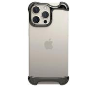 Coque pour iPhone 16 Pro Max en Aluminium Design Luxe Antichoc Graphite