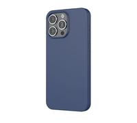 Coque pour iPhone 16 Pro Max MagSafe Silicone Oléophobe et Anti-rayures Bleu
