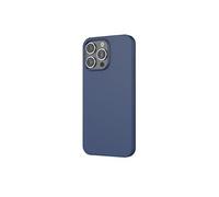 Coque pour iPhone 16 Pro Max MagSafe Silicone Oléophobe et Anti-rayures Bleu