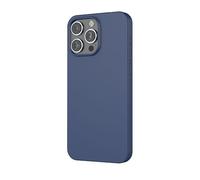 Coque pour iPhone 16 Pro Max MagSafe Silicone Oléophobe et Anti-rayures Bleu