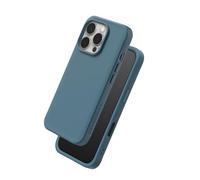 Coque pour iPhone 16 Pro Max Modèle SolidX Antichoc compatible recharge sans fil Rhinoshield Bleu foncé