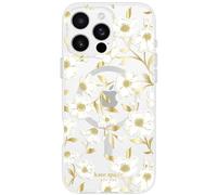 Coque Pour Iphone 16 Pro Max Motif Sunshine Floral Compatible Magsafe Kate Spade Blanc / Jaune