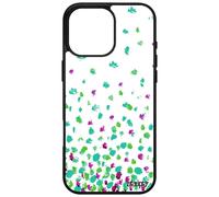 Coque Pour Iphone 16 Pro Max Silicone Confettis Pois Romantique Vert Effet Motif Bumper Design Housse 4g Petales Jolie Noir Fond De Apple