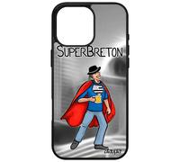 Coque Pour Iphone 16 Pro Max Silicone Super Breton Portable Humour Gris Comics Bande Dessinée Heros 512 Go Drapeau Bretagne Rigide Apple