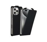Coque pour iPhone 16 Pro Max Similicuir Noir