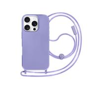 Coque Cordon - AVIZAR - iPhone 16 Pro Max - Semi Rigide - Doublure Soft Touch - Violet