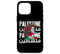 Coque pour iPhone 16 Pro Max Une fille palestinienne avec un bandana palestinien Palestine