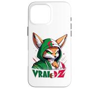 Coque pour iPhone 16 Pro Max Vrai Dz Fennec Algérie Drapeau Algérien Supporter Cadeau
