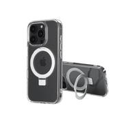 Accezz Coque Ring Stand avec MagSafe pour Apple iPhone 16 Pro - Transparent