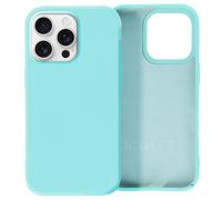 Coque pour iPhone 16 Pro Semi-rigide Soft-touch Anti-traces Turquoise