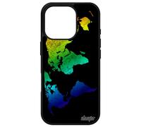 Coque pour iPhone 16 pro silicone Carte monde motif metal personnalisé pays orange antichoc planete terre atlas de made in France Apple