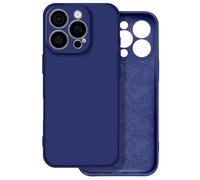 Coque pour iPhone 16 Pro Soft Touch Mat Silicone Flexible Bleu Nuit