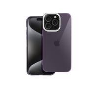 Coque pour iPhone 16 Pro Souple Design Fumé Contour Caméra Métallisé Violet