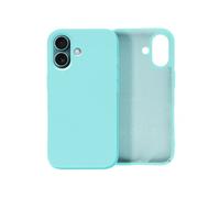 Coque pour iPhone 16 Série Fast Cover en Silicone Antidérapant Turquoise