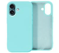 Coque pour iPhone 16 Série Fast Cover en Silicone Antidérapant Turquoise