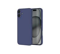 Coque pour iPhone 16 Silicone Finition Mate Soft Touch Bleu nuit