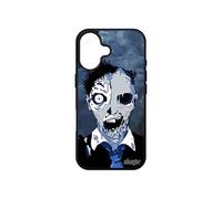 Coque pour iPhone 16 silicone zombie apocalypse urbain housse mort vivant epouvante halloween nuage 4G brouillard bumper gore fumee Apple
