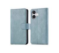 imoshion Étui de téléphone portefeuille Luxe pour iPhone 16 - Bleu clair