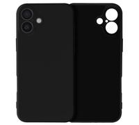 Coque pour iPhone 16 Soft Touch Mat Silicone Flexible Noir