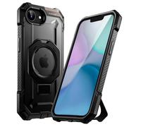 Coque pour iPhone 16e Antichoc Anneau MagSafe Noir