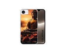Coque pour Iphone 16E avec motif bouddha et sunset