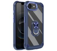 Coque pour iPhone 16e Bague Magnétique Support Vidéo Bleu