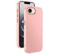 Coque pour iPhone 16e Finition Mat avec Contour Caméra Métallisé Rose