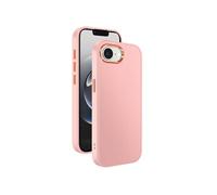 Coque pour iPhone 16e Finition Mat avec Contour Caméra Métallisé Rose