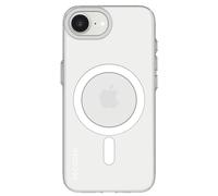 Coque pour iPhone 16e MagSafe Anti-rayures Noir transparent
