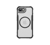 Coque pour iPhone 16e MagSafe Dos Carbone Antichoc Renforcé Noir